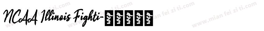 NCAA Illinois Fighti字体转换